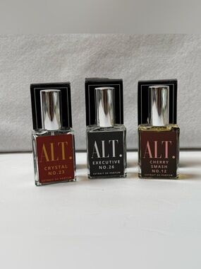 ALT. Extrait de Parfum Trio — Crystal No.23, Executive No.26, Cherry Smash No.12
